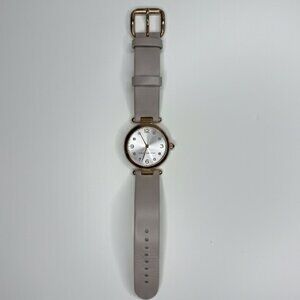 Marc by Marc Jacobs Rose Gold Taupe Leather Watch 34MM MJ1464 EUC
